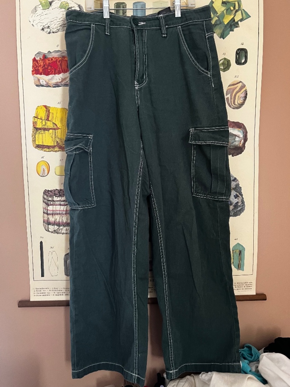 H&M forest green cargo pants